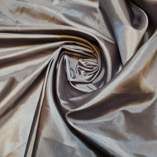 Dark Grey Habotai Silky Dress Lining Fabric Anti-Static Material 58" by the Metre