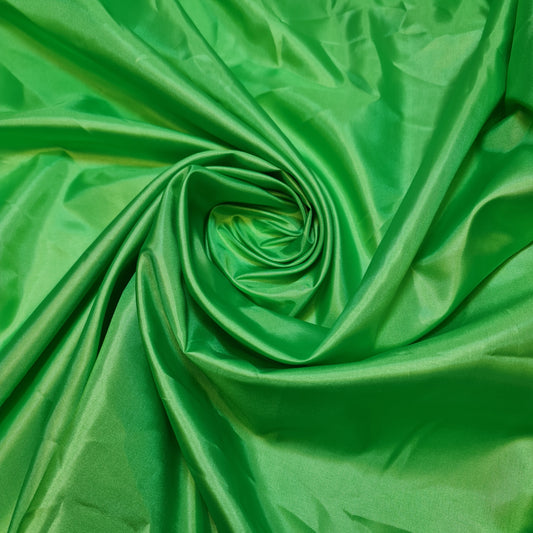 Apple Green Habotai Polyester Silk Lining Fabric 150cm Wide Soft Lightweight Dress Lining Material by the Metre