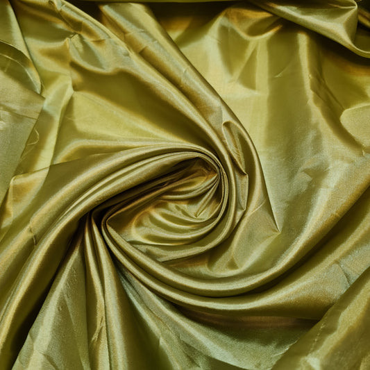 Olive Green Habotai Silky Dress Lining Fabric Anti-Static Material 58" by the Metre