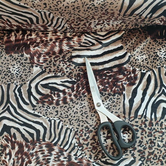 Animal Velvet Print Cheetah Leopard Tiger Design Quality Upholstery Craft Fabric