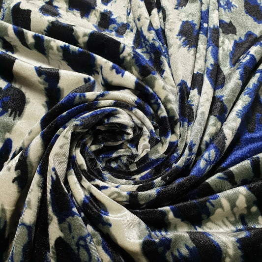 Animal Velvet Print Cheetah Leopard Tiger Design Quality Upholstery Craft Fabric