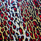 Samtstoff mit Tiermuster, Gepard, Leopard, Tiger, Design, hochwertiger Polsterstoff, Bastelstoff