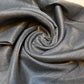 Plain Poly Faux Dupion Raw Silk Satin Finish Dress Craft Patchwork Fabric 44" (Charcoal Grey)