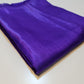 Plain Poly Faux Dupion Raw Silk Satin Finish Dress Craft Patchwork Fabric 44" (Cadbury Purple)