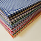 Polycotton Fabric 1/4" Gingham Check Material Dress Craft Uniform Checked 112cm (Orange)