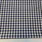 Polycotton-Stoff, 1/4 Zoll, Gingham-Karomuster, Material für Kleider, Bastelarbeiten, Uniformen, kariert, 112 cm (Marineblau)