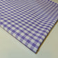 Polycotton Fabric 1/4" Gingham Check Material Dress Craft Uniform Checked 112cm (Lilac)