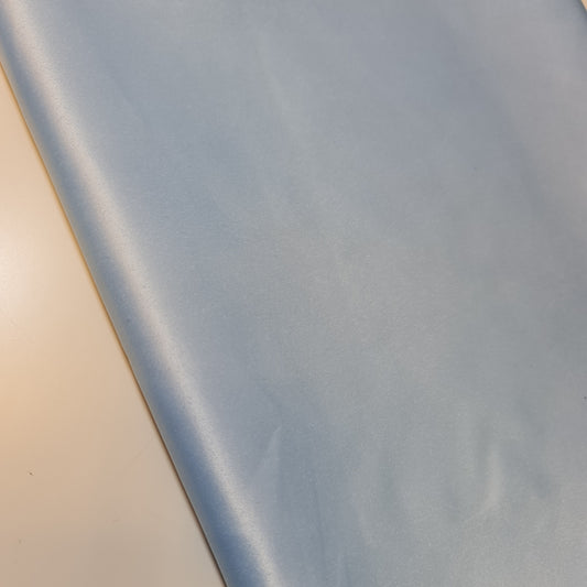 Himmelmatter Duchesse-Satinstoff für Brautkleider, Abschlussball, Bastelmaterial, Krepprückseite, Meterware, 147,3 cm