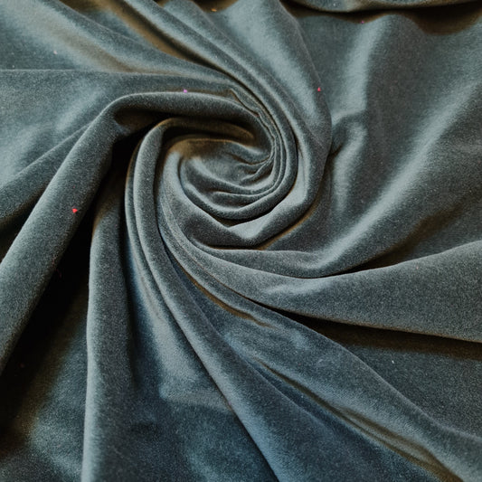Bottle Green 100% Cotton Velvet Fabric – 44” Wide – Costume, Dress, Craft & Upholstery Material (By the Meter)