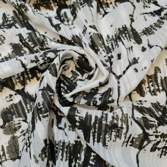 100% Cotton Organdy PRINT Stripe Dress Stiff Curatin Craft Fabric 58" By Meter