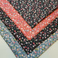 100% Cotton Poplin Ditsy Flower Print Fabric Dress Craft Soft Fabric 58" Meter (Coral)