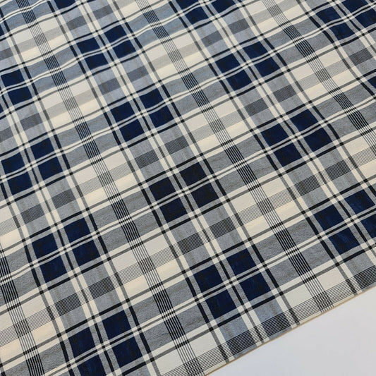 100% Cotton Soft Tartan Stripes Print Fabric Dress Craft Soft Fabric 58" Meter (Design -5)