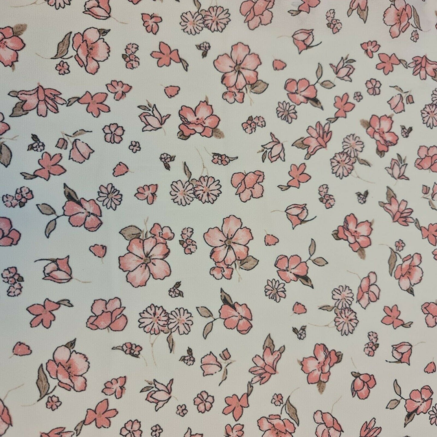 Summer Floral Print Soft Poly Crepe Dress Drape Craft Fabric 58" By The Meter