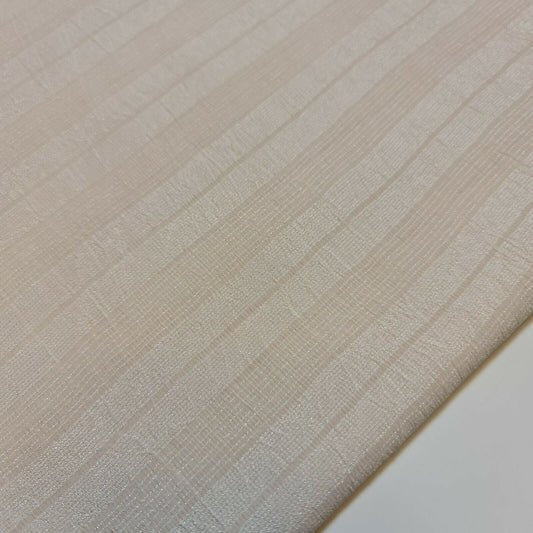 Plain Crepe Cream Jacquard Crinkle Fabric 58" Dress Craft Material By the Meter