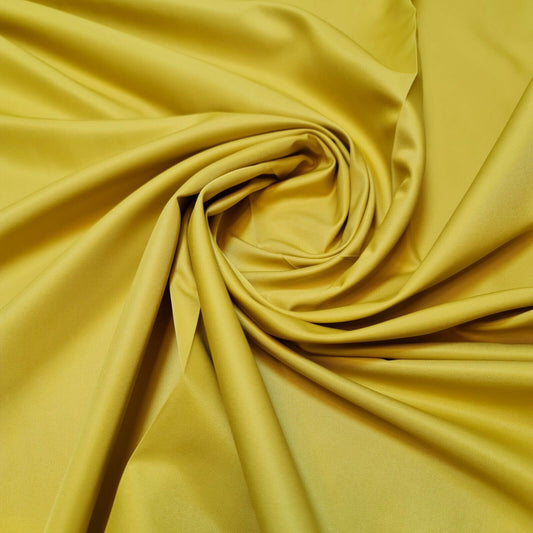 Polycotton Fabric Sheeting Mustard Ochre Dress Craft Material By Metre 58"AJ