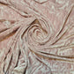 Premium Quality Marble Crushed Velvet Medium Weight Stretch Fabric Material 58" (Dusty Pink)