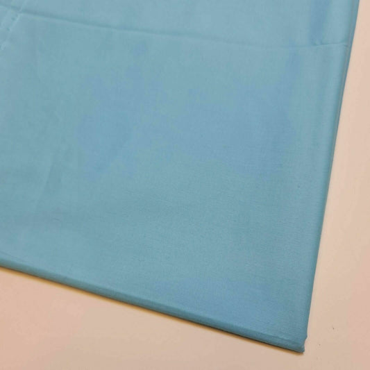100% Cotton Plain Sky Woven Poplin Fabric Dress Material Crafts Quilting 58" Meter