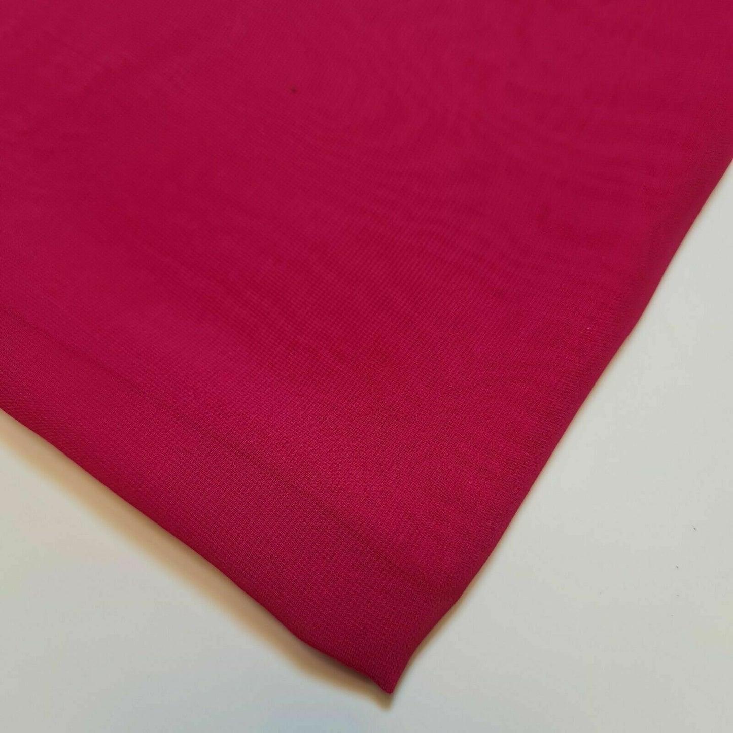 Plain Moss Crepe Fabric Premium Dyed Dress Drape Decor Craft Fabric By Meter 44" (Cerise)