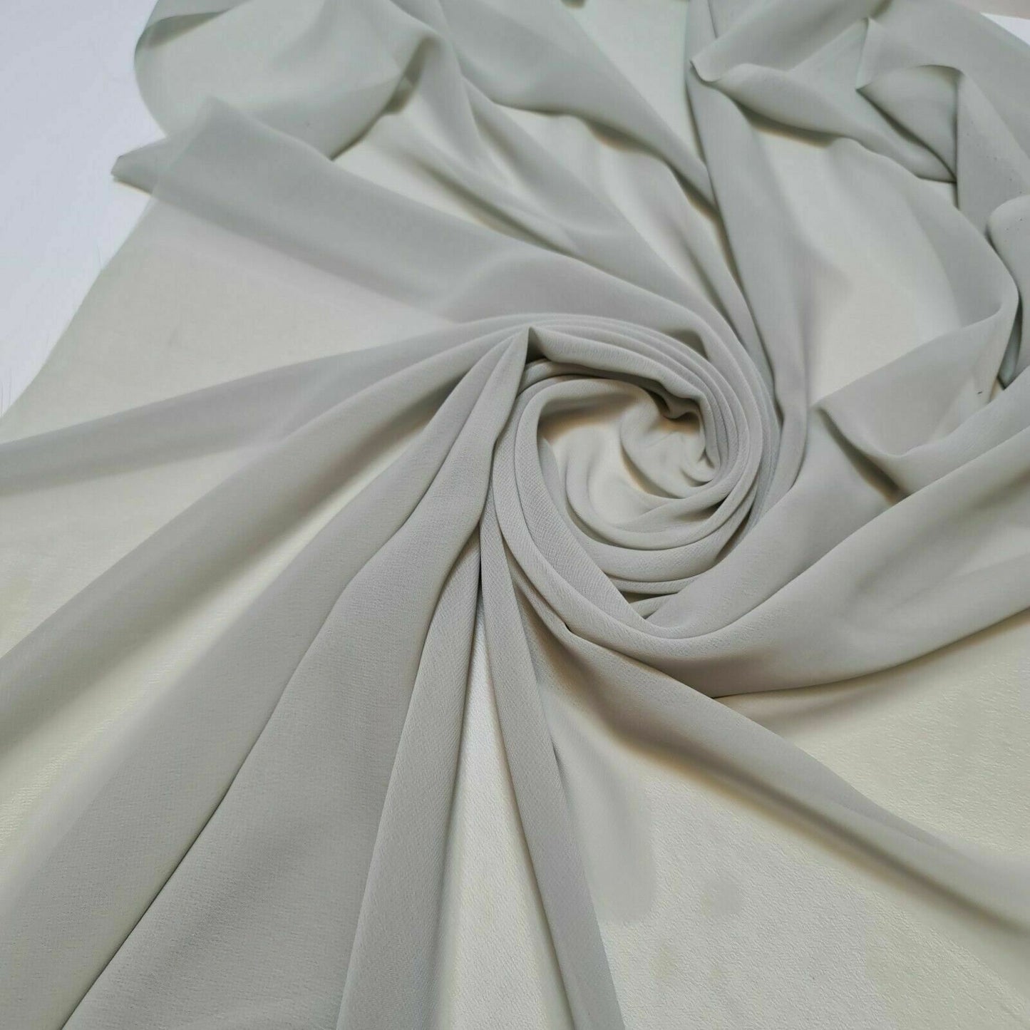 Plain Moss Crepe Fabric Premium Dyed Dress Drape Decor Craft Fabric By Meter 44" (Light Sage)