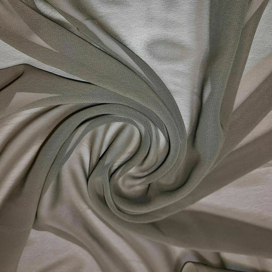 Plain Moss Crepe Fabric Premium Dyed Dress Drape Decor Craft Fabric By Meter 44" (Khaki)