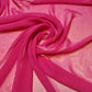 Plain Moss Crepe Fabric Premium Dyed Dress Drape Decor Craft Fabric By Meter 44" (Hot Pink)