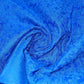 NEW SPRING 100% Cotton Lawn Broderie Anglaise Embroidery Dress Craft Fabric 44" (Royal Blue)