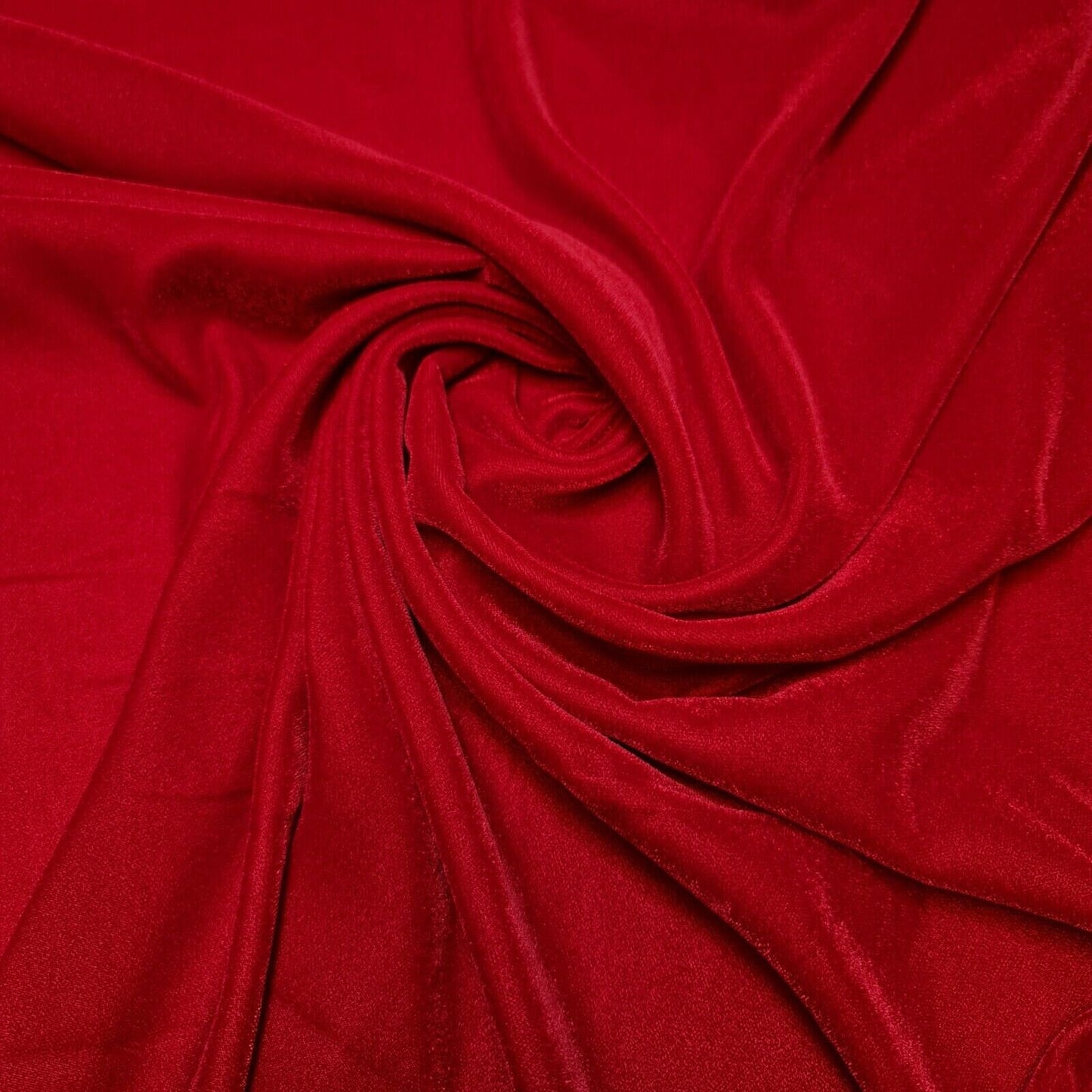 Red  Luxury Micro 9000 Three Crown Triple Velvet Material Dress Craft 44” Fabric By The Meter