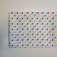 Pea Pin Spot Spotty Dot Print Fabric Polycotton Material By the Meter 44" (White Multi Spot)