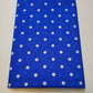 Pea Pin Spot Spotty Dot Print Fabric Polycotton Material By the Meter 44" (Blue)