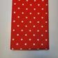 Pea Pin Spot Spotty Dot Print Fabric Polycotton Material By the Meter 44" (Red)