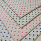 100% Cotton Poplin White Star Print Soft Dress Craft Material Fabric Meter 44" (Print -5)