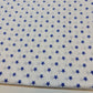 100% Cotton Poplin White Star Print Soft Dress Craft Material Fabric Meter 44" (Print -5)