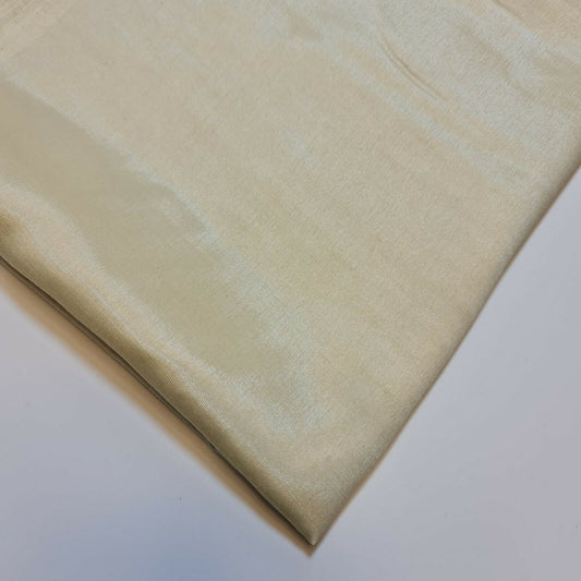 Dress Lining Fabric Anti Static Polyester Dress Jacket Garment Material 44" (Cream)