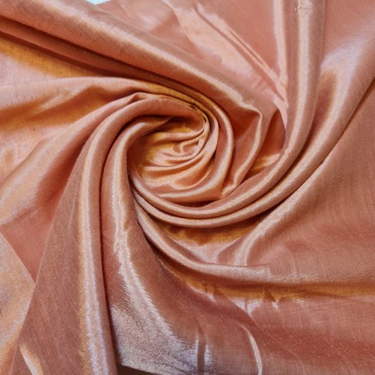 Dress Lining Fabric Anti Static Polyester Dress Jacket Garment Material 44" (Dark Peach)