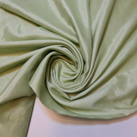 Dress Lining Fabric Anti Static Polyester Dress Jacket Garment Material 44" (Light Olive)