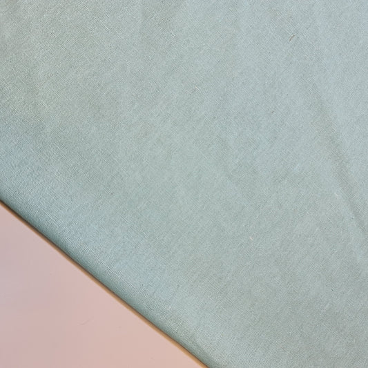 Mintgrüner, weicher Khadi-Baumwoll-Viskose-Stoff in Leinenoptik, Kleiderstoff, 15 Farben, 132 cm breit, Meterware