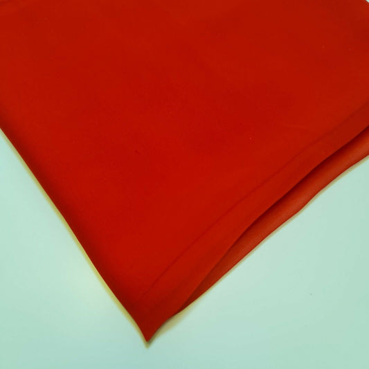 100 % Polyester, Mooskrepp-Chiffon, durchsichtig, mit Dekor, für drapierte Kleider, 111,8 cm (rot)