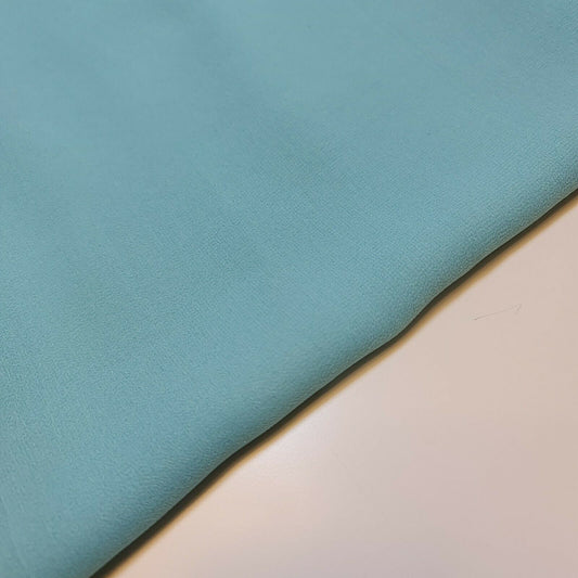 100 % Polyester, Mooskrepp-Chiffon, durchsichtig, mit Dekor, für drapierte Kleider, 111,8 cm (Mintgrün)