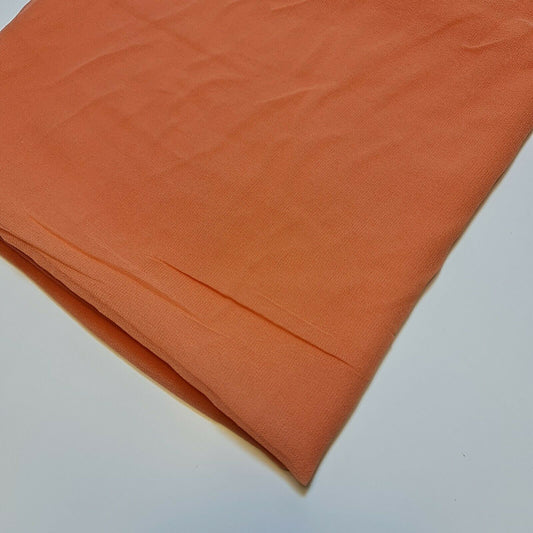 100 % Polyester, Mooskrepp-Chiffon, durchsichtig, mit Dekor, für drapierte Kleider, 111,8 cm (Dunkelpfirsich)