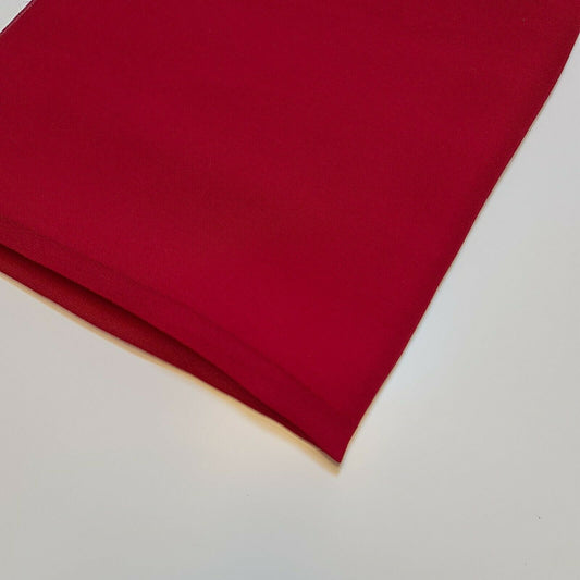 Cherry Red Plain Chiffon Fabric Sheer Dress Craft Costume Material 44" By The Meter