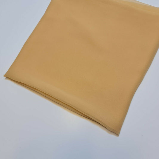 Beige Gold Plain Chiffon Fabric Sheer Dress Craft Costume Material 44" By The Meter