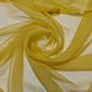 100% Polyester Moss Crepe Chiffon Sheer Decor Drape Dress Fabric 44" (Mustard)