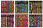 Cotton Indian Ethnic Mirror Embroidery Suzani Rangoli Boho Banjara Fabric 44" (Design 6)