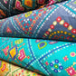 Cotton Indian Ethnic Rajasthani Print Suzani Rangoli Boho Banjara Fabric 44" (Colour - 1)