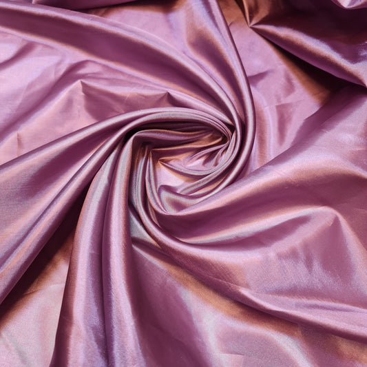 Mauve Habotai Silky Dress Lining Fabric Anti-Static Material 58" by the Metre