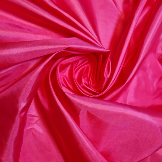 Pink Habotai Polyester Silk Lining Fabric 150cm Wide Soft Lightweight Dress Lining Material by the Metre
