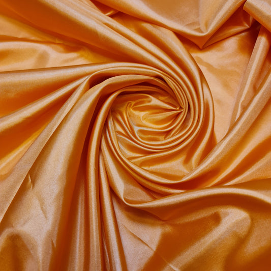 Habotai Dress Skirt Jacket Anti Static Lining Decor Fabric Various Colours 150cm STH (Neon Orange)