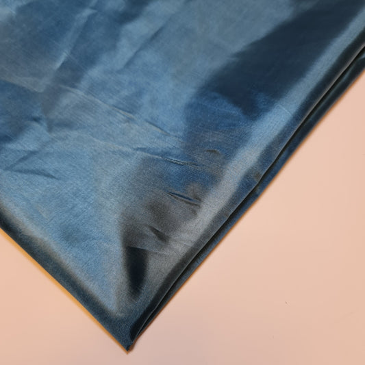 Habotai-Stoff für Kleider, Röcke, Jacken, antistatisches Futter, Dekostoff, verschiedene Farben, 150 cm STH (Blaugrün)