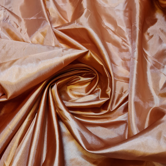 Rust Habotai Polyester Silk Lining Fabric 150cm Wide Soft Lightweight Dress Lining Material by the Metre