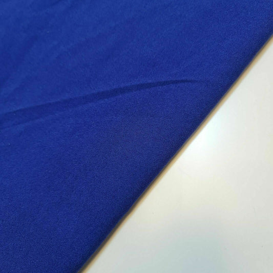Unifarbener, weicher Kreppstoff, modischer Stoff, Dekorationsstoff, Kleiderstoff, 152,4 cm, Meterware (Königsblau)